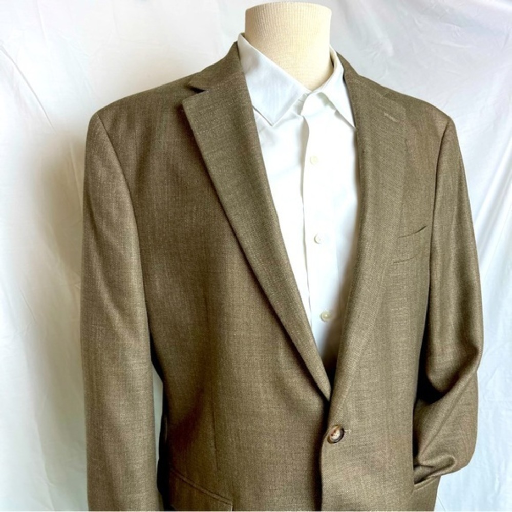 Chaps Birds Eye Woven Pattern 2button Closure Ven… - image 3